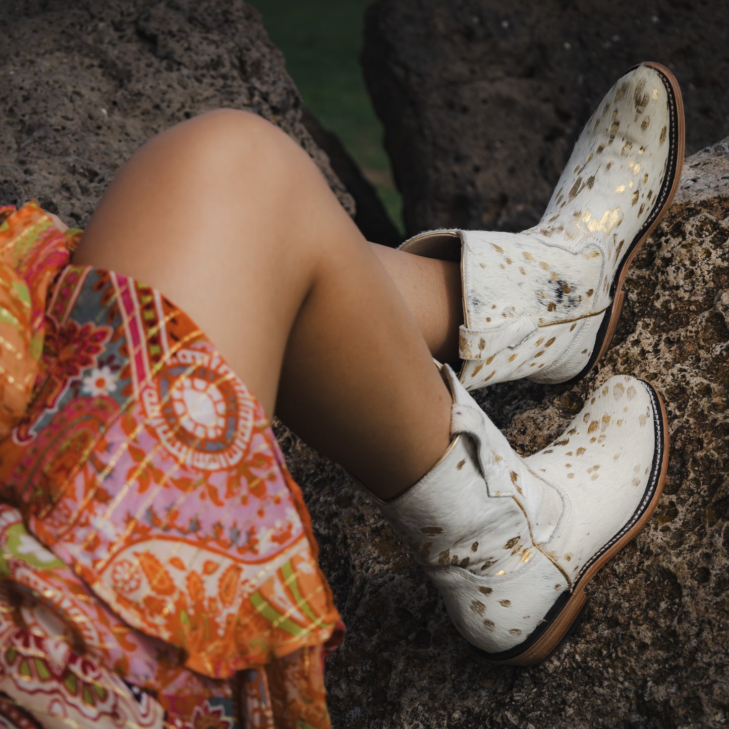 Golden Cowgirl boots