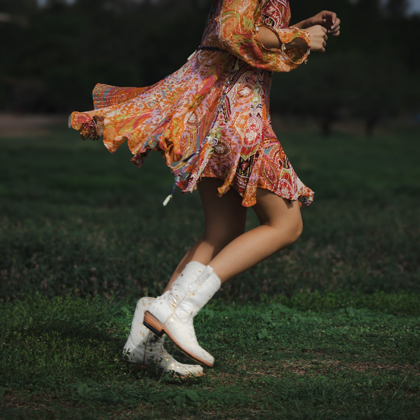 Golden Cowgirl boots